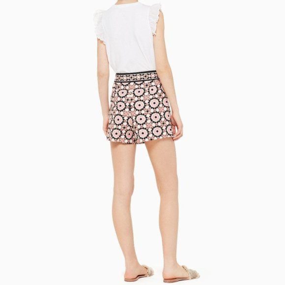 NWOT Kate Spade Floral Mosaic Jacquard Shorts - Picture 3 of 11